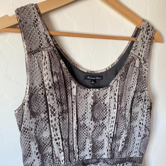 Madewell Broadway & Broome Silk Snake Charmer Print Dress Size 2 - Picture 3 of 7